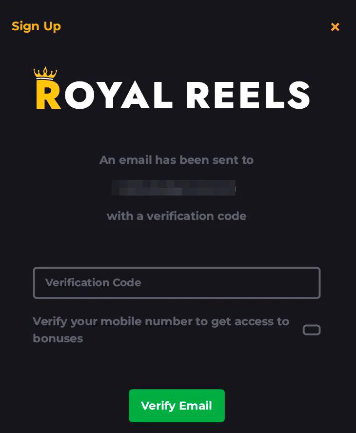 Sign-Up 2 step